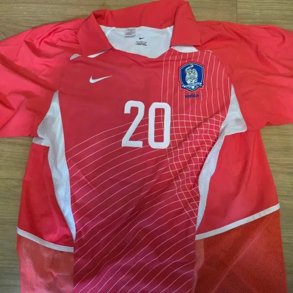 [BUNJANG] 2002 Korea National Football Team Dual Layer Player-Issued Jersey (Hong Myung-Bo) / 2002 국대 듀얼레이어 선수지급용