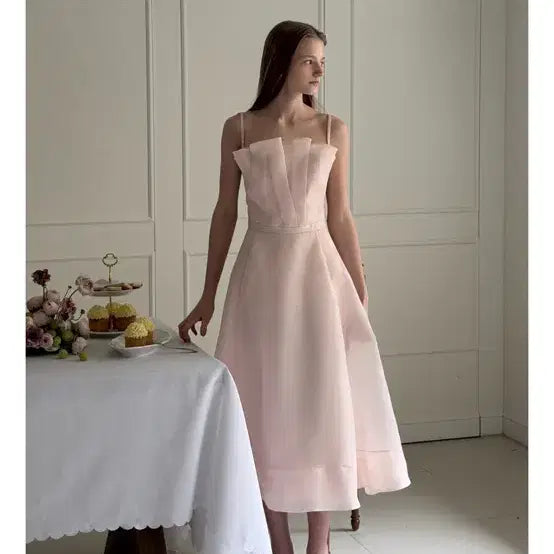 [BUNJANG] BAU Bride & You Organdy Sleeveless Dress / BAU 브라이드앤유 오간자 슬리브리스 드레스 2부드레스 결혼식
