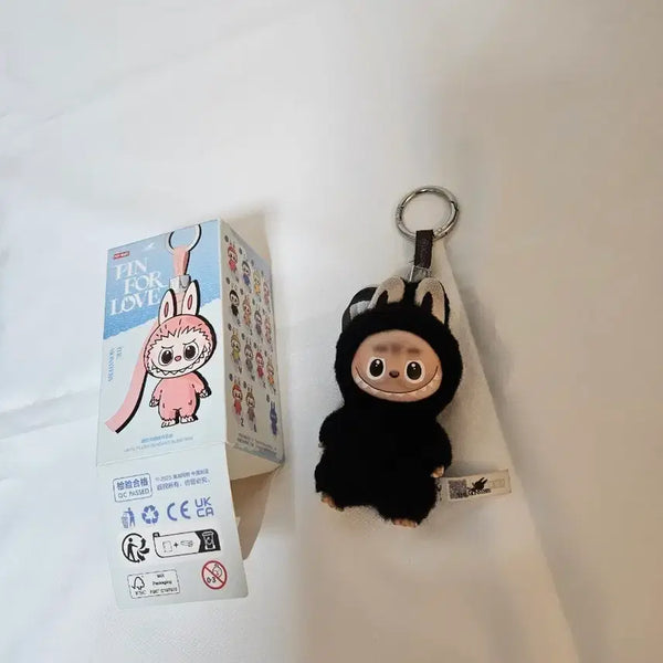 [BUNJANG] POP MART Labubu My Secret Password R Black Keychain / 팝마트 라부부 내 마음속 비밀번호 R 블랙