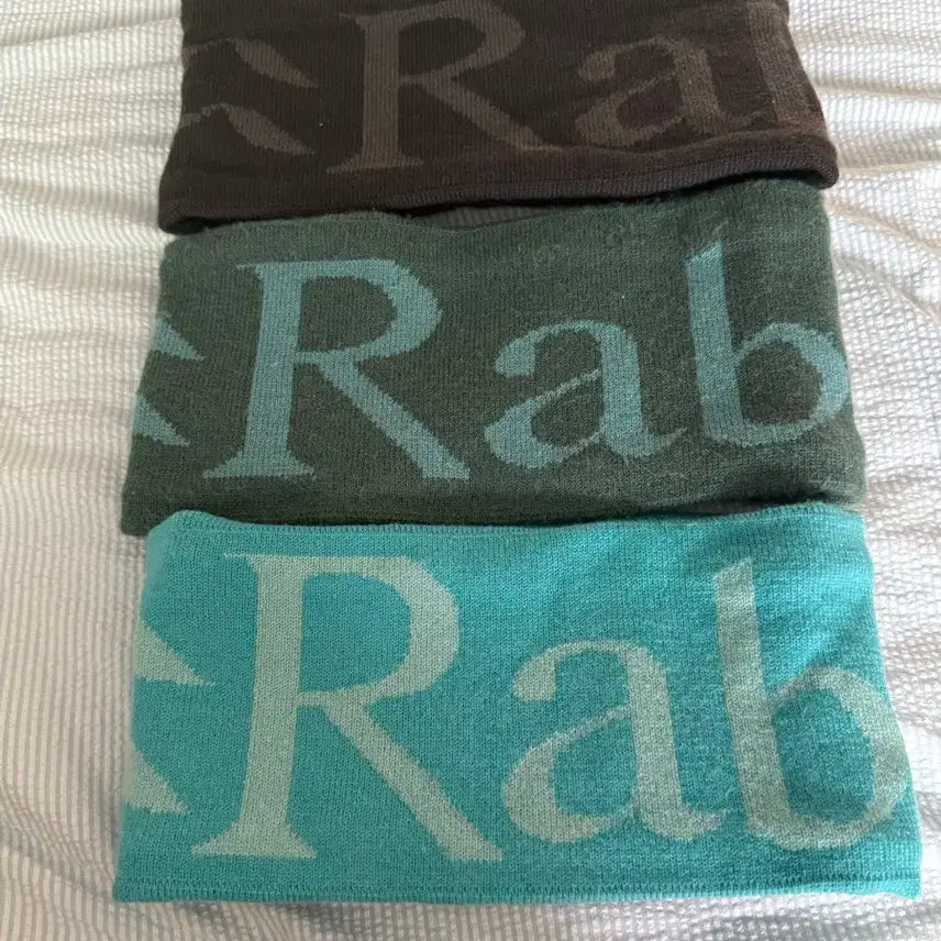 [BUNJANG] Ribbed Knit Headband Set (Brown, Khaki, Mint) / 랩 니트 헤어밴드