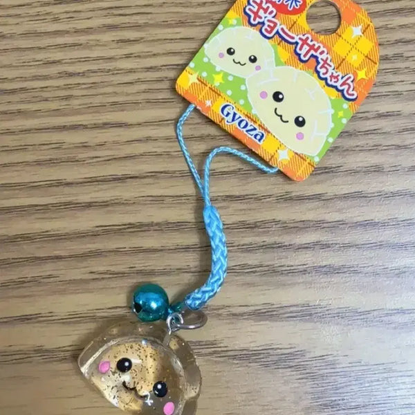 [BUNJANG] Vintage Gyoza-chan Strap Keychain - Limited Regional Edition / 고전 빈티지 지역한정 투명 교자짱 스트랩 열쇠고리