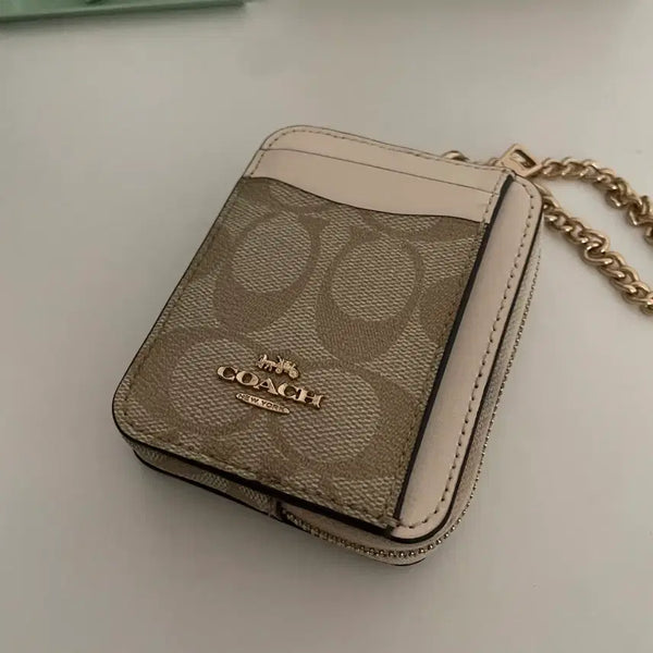 [BUNJANG] Coach Zipper Card Wallet / 코치 지퍼 카드지갑