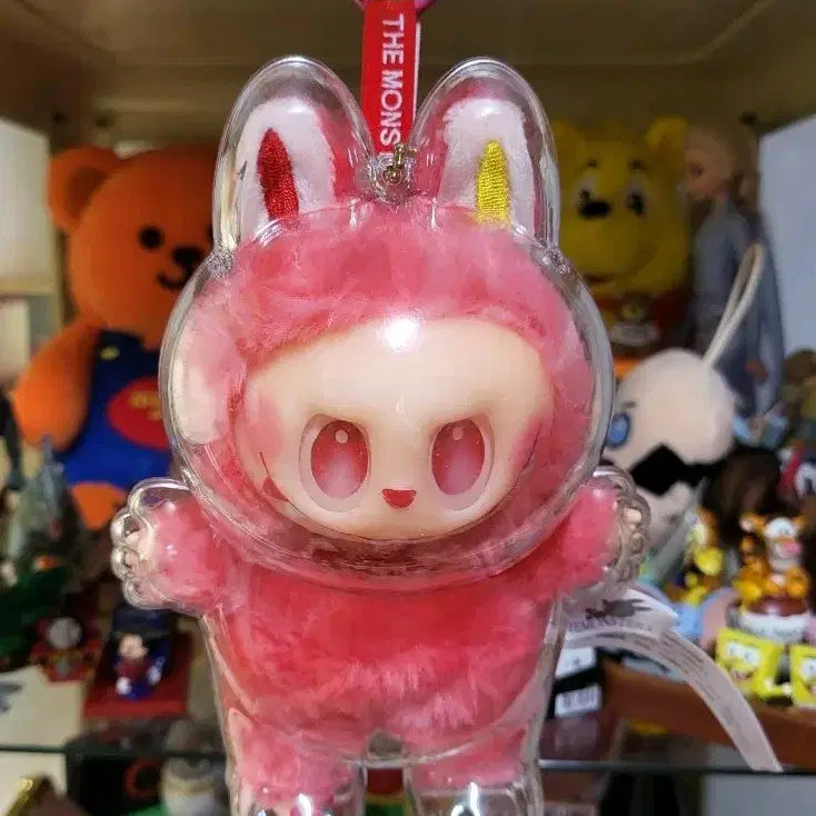 [BUNJANG] The Monsters Pink Rabbit Keychain / 더 몬스터즈 핑크 토끼 키링