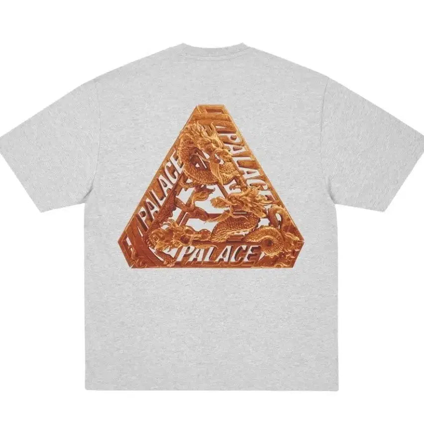 [BUNJANG] Palace Hong Kong Exclusive Dragon Tripper T-Shirt Grey S / [새상품/S] 팔라스 홍콩 한정판 티셔츠 그레이 말 - 26SS