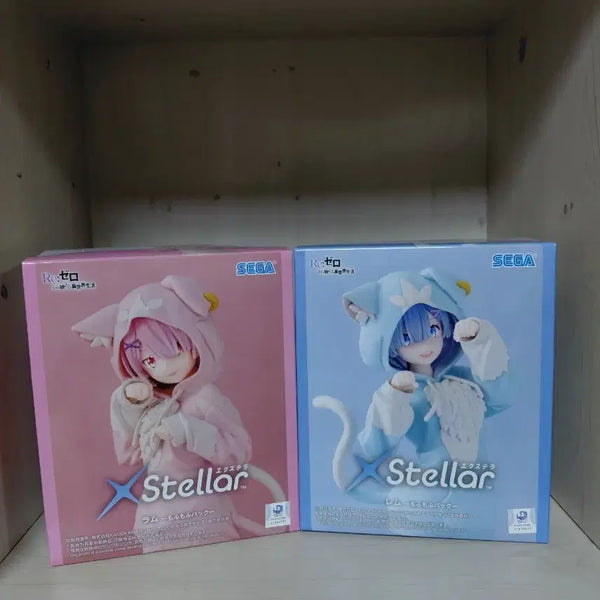 [BUNJANG] Sega Re:Zero Rem/Ram Cat Pajamas Ver. Figure / 세가 Re: 제로부터 시작하는 이세계 생활 렘/람 피규어