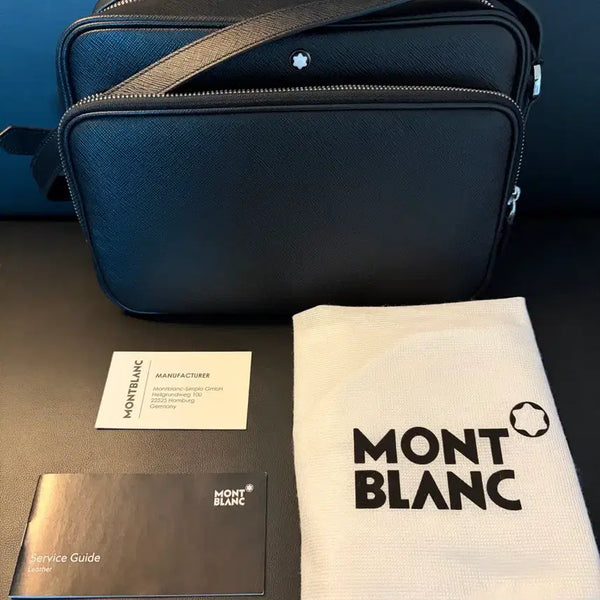 [BUNJANG] Montblanc Saffiano Leather Crossbody Bag / 몽블랑 크로스백
