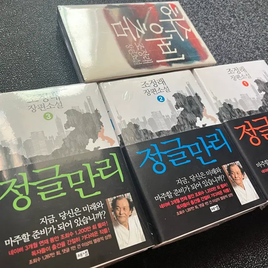[BUNJANG] Jo Jung-rae Novel Bundle Set (Jungle Manri Vol. 1-3 & Scarecrow Dance) / 조정래 장편소설 4권 일괄 (정글만리1-3 & 허수아비춤)