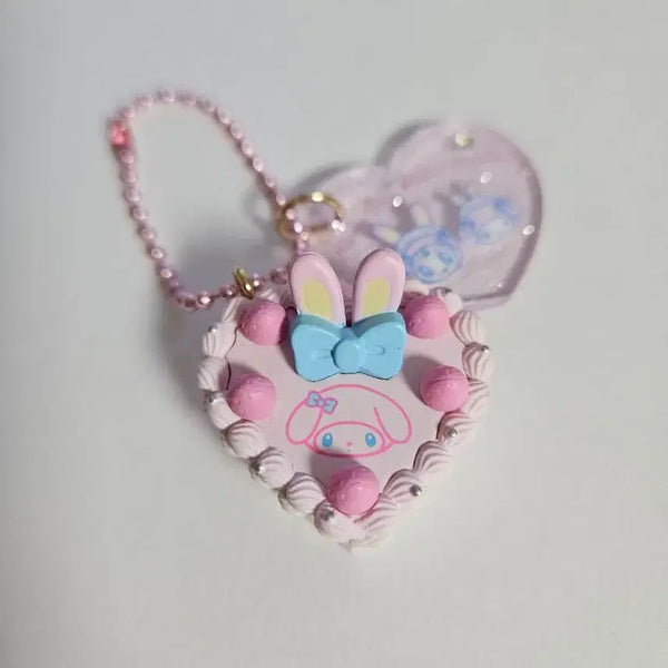 [BUNJANG] Sanrio My Melody Mezopiano Cake Keyring / 산리오 메조피아노 마이멜로디 케이크 키링