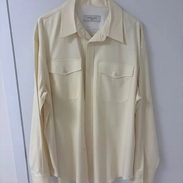 [BUNJANG] After Pray Oversized Shirt Light Yellow 105 / (1회착용) 애프터프레이 오버핏 셔츠 105