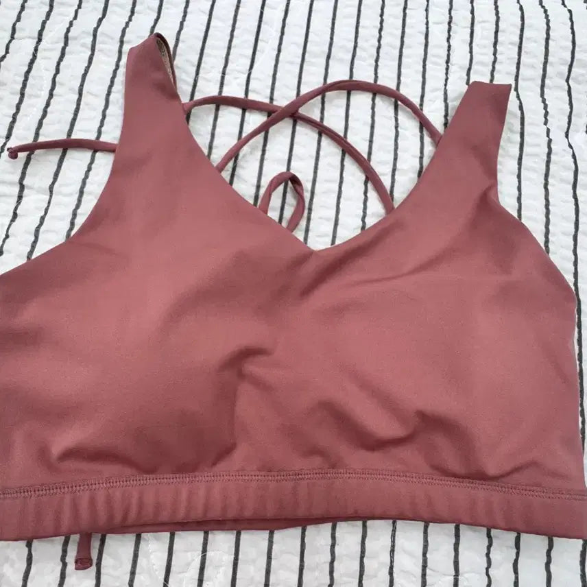 [BUNJANG] SKULLPIG Rose Pink Sports Bralette XL / SKULLPIG 스포츠 브라탑 XL 로즈핑크