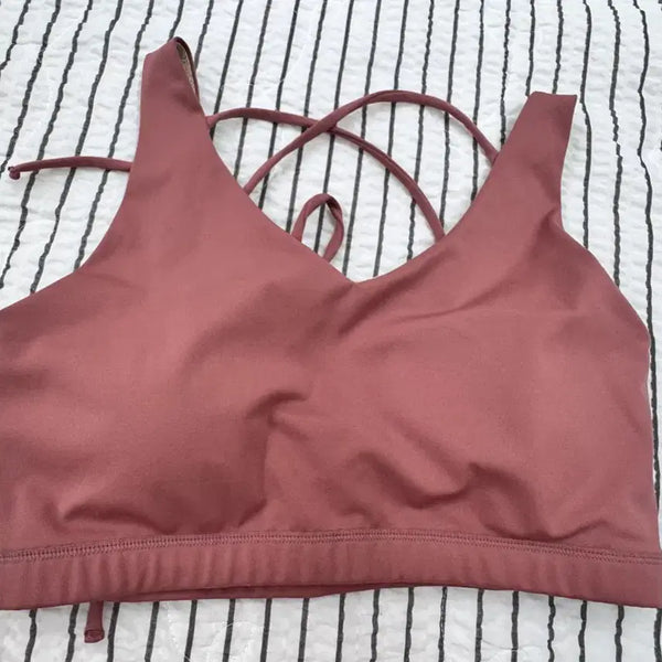 [BUNJANG] SKULLPIG Rose Pink Sports Bralette XL / SKULLPIG 스포츠 브라탑 XL 로즈핑크