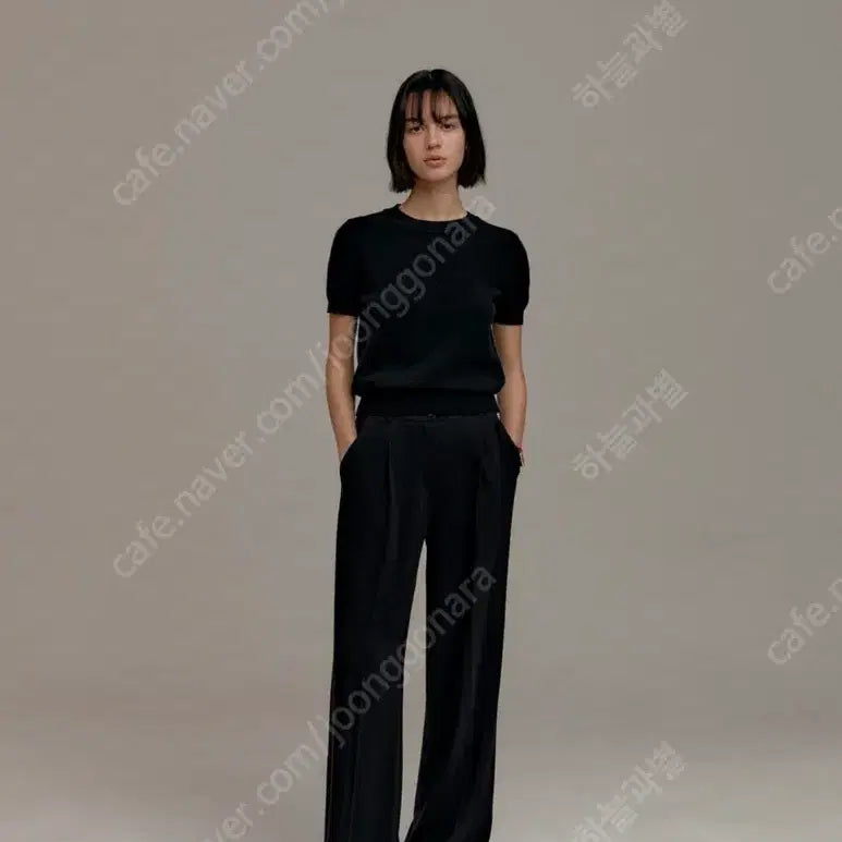 [BUNJANG] Shop M Maria Trousers Black / 샵엠 마리아 트라우저