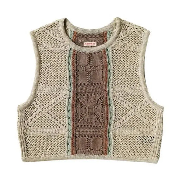 [BUNJANG] Capital 7G Crochet Bustier Beige / 캐피탈 7G 크로쉐 니트 뷔스티에 베이지 (1)