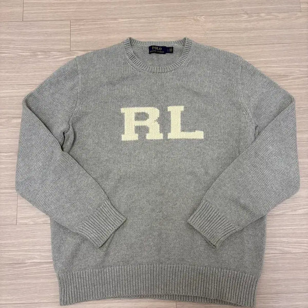 [BUNJANG] Polo Ralph Lauren RL Embroidered Knit Sweatshirt / (1회착용) 폴로 랄프로렌 RL 자수 니트 맨투맨