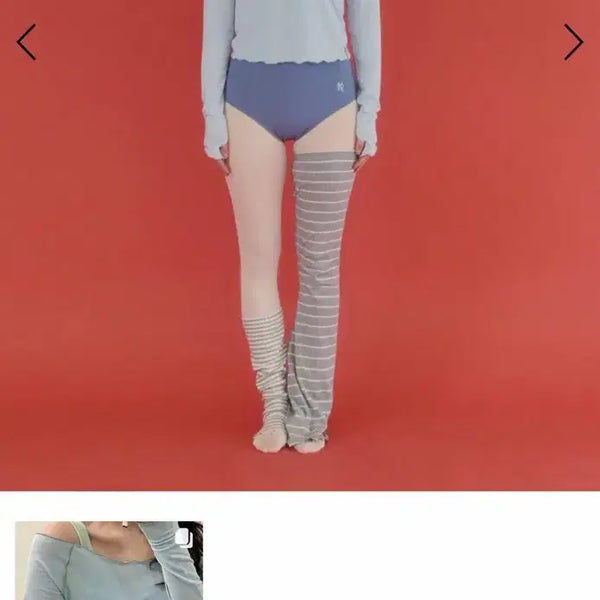 [BUNJANG] Kupido Ballet Off-Shoulder Top - Blue / Kupido 큐피도 발레 오프숄더 블루