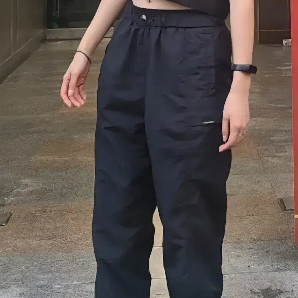 [BUNJANG] TOPTEN BALANCE Nylon Jogger Pants Black / 탑텐  BALANCE 나일론 조거 팬츠 블랙