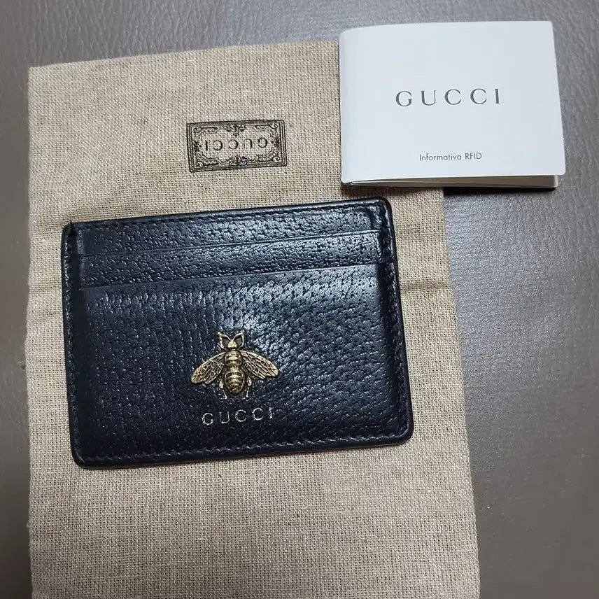 [BUNJANG] Gucci Signature Bee Cardholder / 구찌 카드지갑
