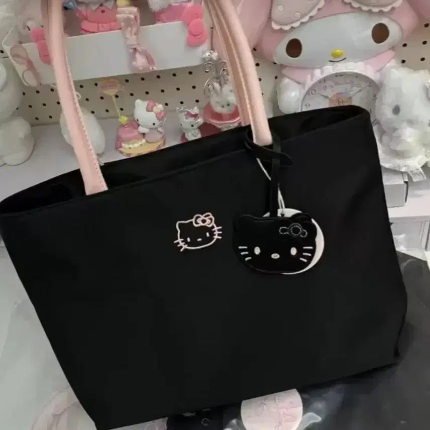 [BUNJANG] Hello Kitty Black Tote Bag / 헬로키티 블랙 토트백 새상품