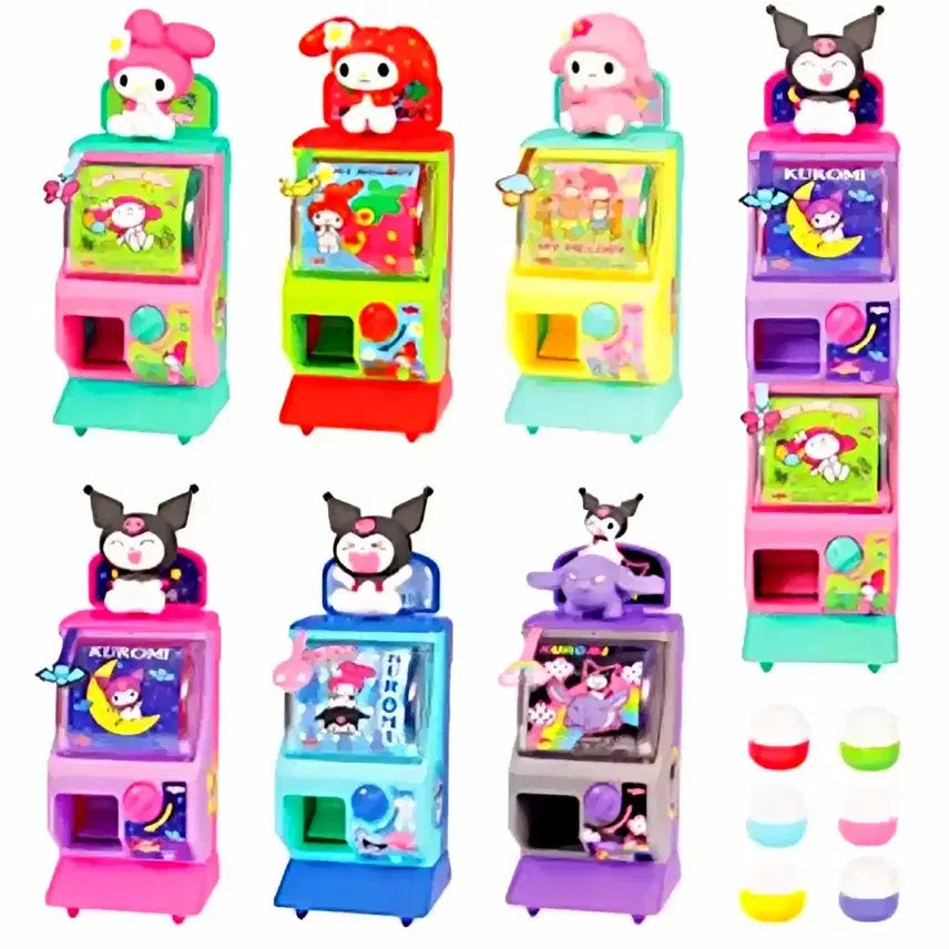 [BUNJANG] Sanrio Gachapon Machine 6-Type Set, My Melody Piano Gachapon / 산리오 가챠머신6종세트, 마이멜로디피아노 가챠,마이멜로디피아노 가챠