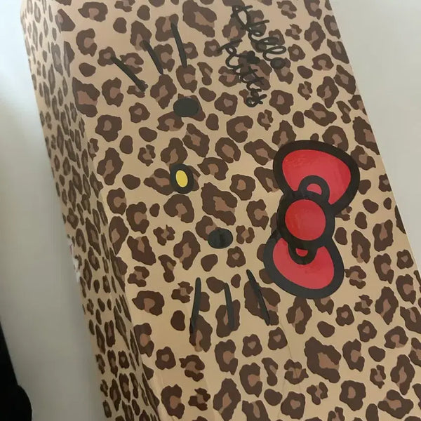 [BUNJANG] Hello Kitty Leopard Print Umbrella / 헬로키티 호피무늬 우산 판매합니다!!