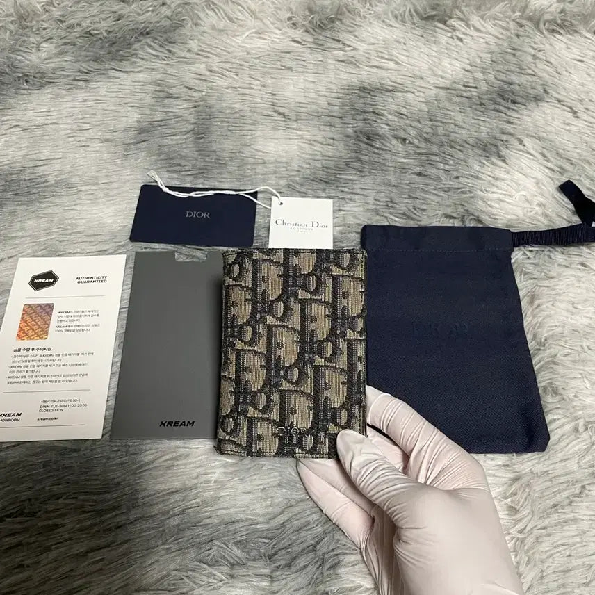 [BUNJANG] Dior Dior Oblique Organizer Card Holder Beige / 디올 오블리크 오거나이저 카드지갑 베이지