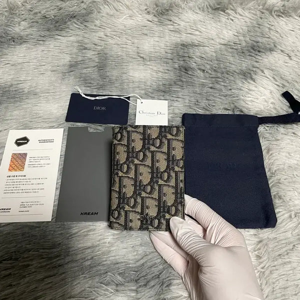 [BUNJANG] Dior Dior Oblique Organizer Card Holder Beige / 디올 오블리크 오거나이저 카드지갑 베이지