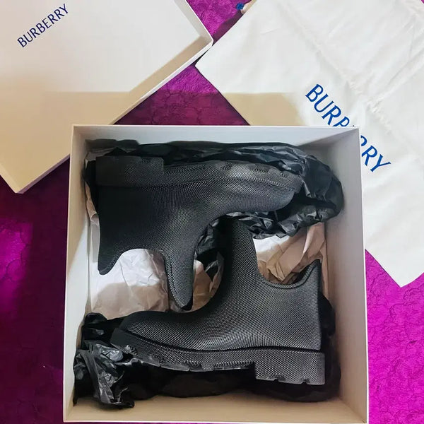 [BUNJANG] Burberry Marsh Low Black Rain Boots / 버버리마시(Marsh)로우 블랙 레인부츠드립니다[새제품]