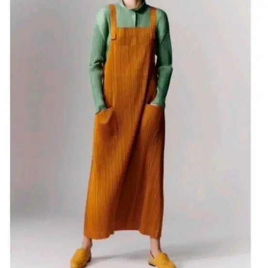 [BUNJANG] Pleats Please Dress Beige Size 3 / 플리츠플리즈 원피스