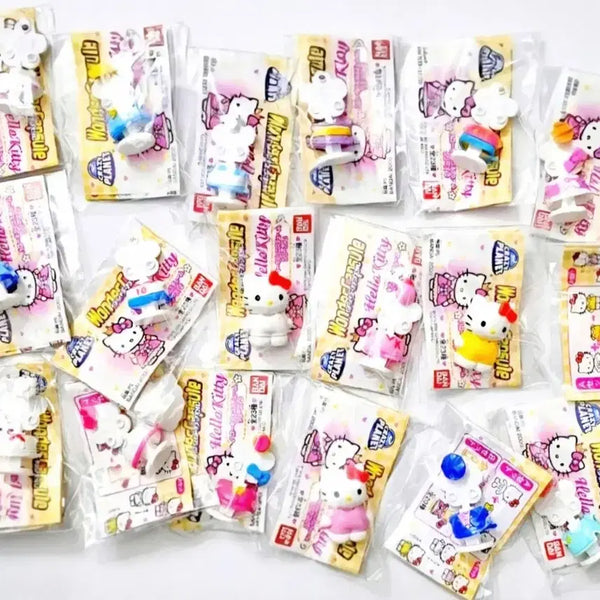 [BUNJANG] Dress-Up Kitty Gachapon (18 Variants) Miniature Figure / 드레스업 키티 가챠 18종, 옷 갈아입기 키티, 초소형 키티