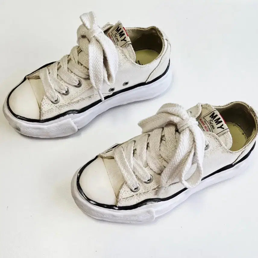 [BUNJANG] Maison Mihara Yasuhiro Signature Sneakers White Size 36 / (정품)메종 미하라 야스히로 스니커즈 화이트 36