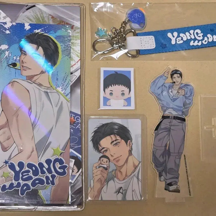 [BUNJANG] Sparkles Backlight Showcase Kit + Baek Youngwoon Acrylic Stand Bundle Set / 스파클즈 백라이트 쇼케이스키트 + 백영운 아크릴스탠드 일괄