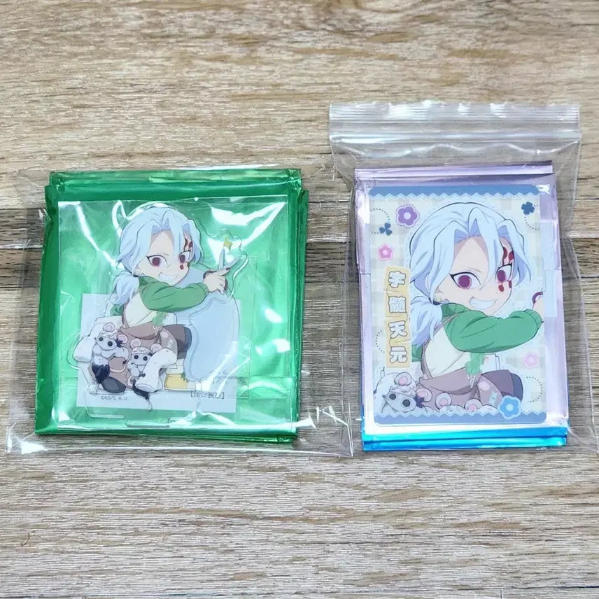 [BUNJANG] Demon Slayer Tengen Uzui Handmade Club Acrylic Standee & Patchwork Style Cheki Figure Set / 귀멸의 칼날 우즈이 핸드메이드 클럽 아크릴+패치워크풍 체키 피규어
