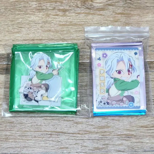 [BUNJANG] Demon Slayer Tengen Uzui Handmade Club Acrylic Standee & Patchwork Style Cheki Figure Set / 귀멸의 칼날 우즈이 핸드메이드 클럽 아크릴+패치워크풍 체키 피규어