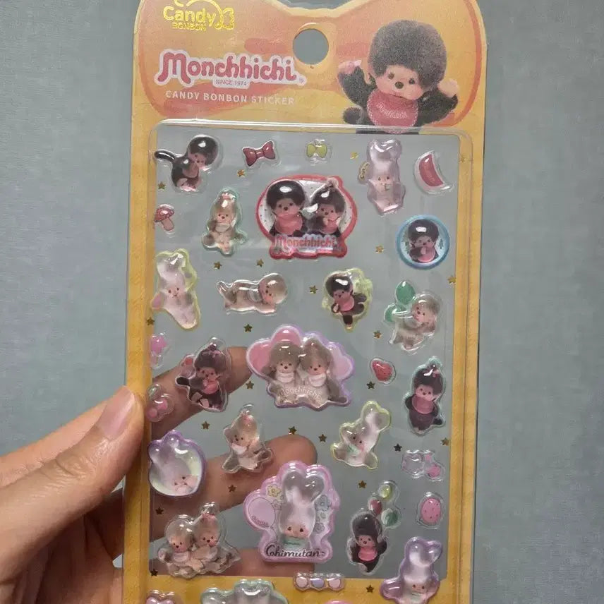 [BUNJANG] Monchhichi Candy Bong Bong Sticker / 몬치치 캔디봉봉 스티커