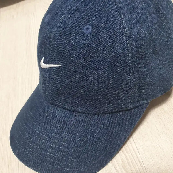 [BUNJANG] Nike Denim Baseball Cap Navy S/M / 나이키 데님 볼캡 네이비
