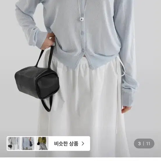 [BUNJANG] Autumn Seed Linen Cardigan (Sky Blue) / 어텀 시드린넨가디건(스카이블루)