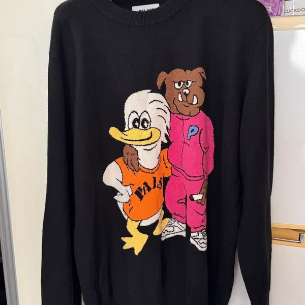 [BUNJANG] Palace Dog & Duck Knit Black 22SS / 팔라스 도그 앤 덕 니트 블랙 - 22SS