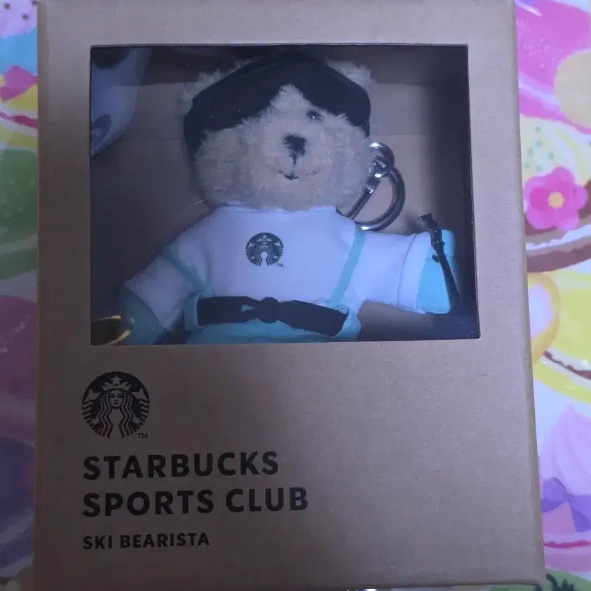 [BUNJANG] Starbucks Bearista Ski Doll Keychain / 스타벅스 베어리스타 스키 인형 키링