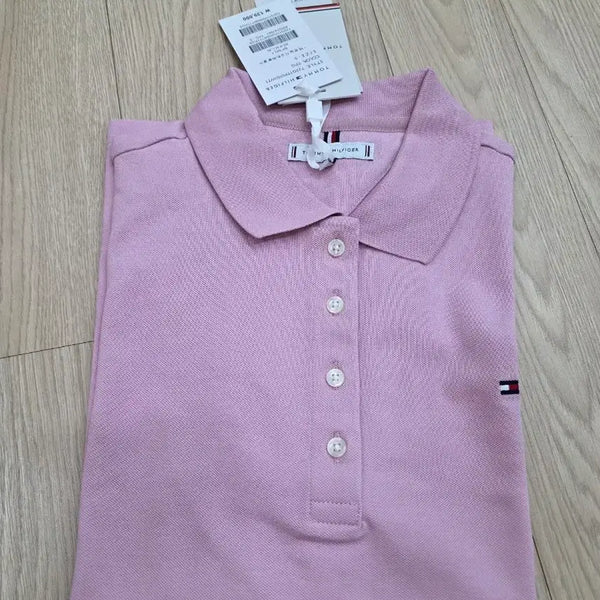 [BUNJANG] Tommy Hilfiger Pink Women's Polo Shirt / 타미힐피거(정품) 핑크 여성 폴로티 새상품