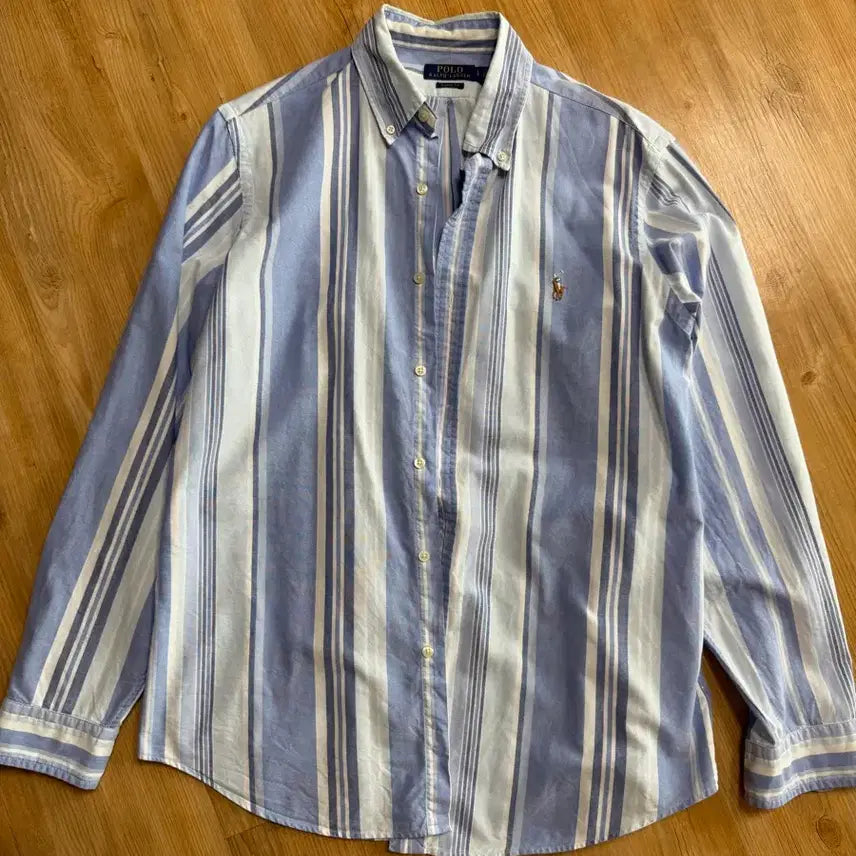 [BUNJANG] Polo Ralph Lauren Striped Shirt Classic Fit L / 폴로 랄프로렌 스트라이프 셔츠 L 신형 QR