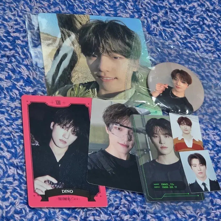 [BUNJANG] SEVENTEEN Dino Bundle Set Photocard, Poster, Lenticular, Pin Button / 세븐틴 디노 굿즈
