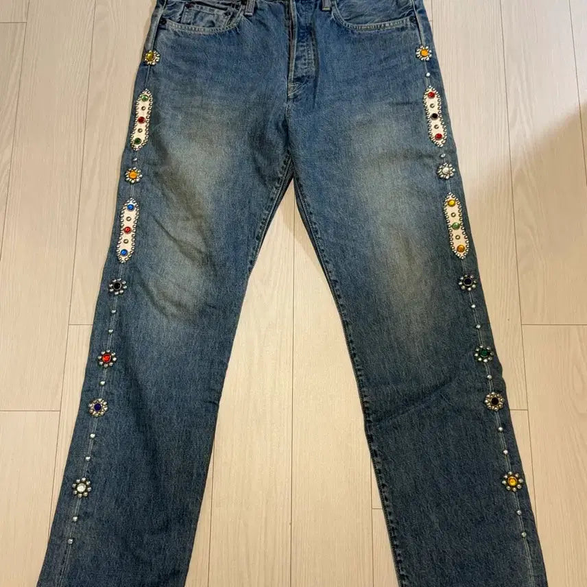 [BUNJANG] Kapital 14oz Monkey Jeans Gemstone Pants Indigo 34 / 캐피탈 14온즈 몽키 시스코 잼스톤 팬츠 인디고 34