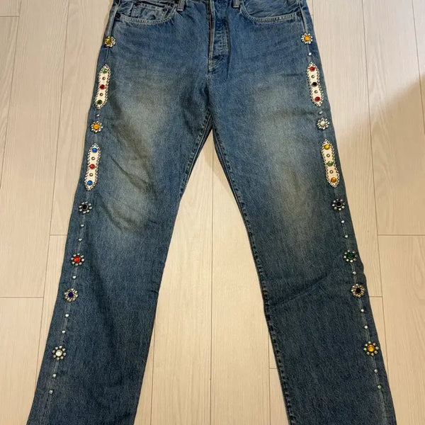 [BUNJANG] Kapital 14oz Monkey Jeans Gemstone Pants Indigo 34 / 캐피탈 14온즈 몽키 시스코 잼스톤 팬츠 인디고 34