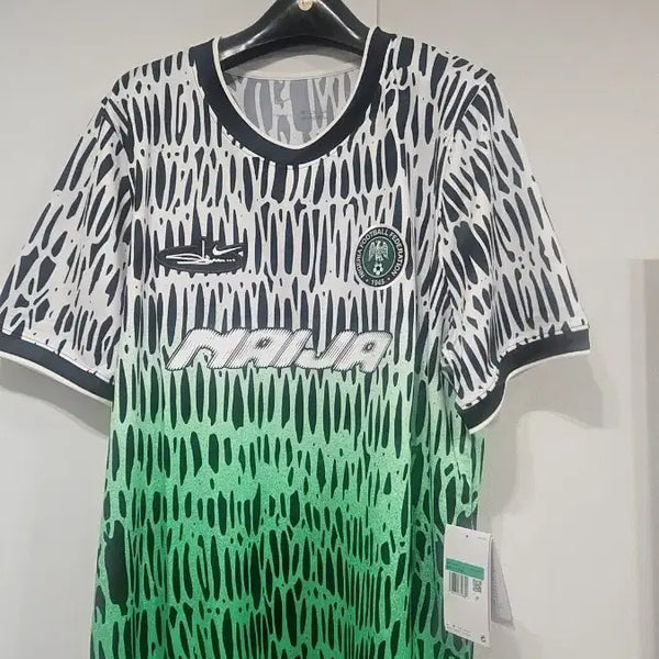 [BUNJANG] Nike x Sloane Nigeria Academy Pro Short-Sleeve Soccer Top / 나이키 x 슬론 나이지리아 아카데미 프로 숏슬리브 사커 탑 블랙 화이트