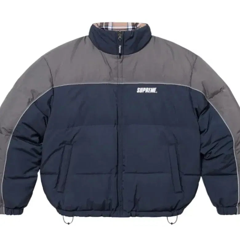 [BUNJANG] Supreme 24FW Reversible Puffer Jacket Navy / 슈프림 리버시블 푸퍼 자켓 네이비 (24FW)
