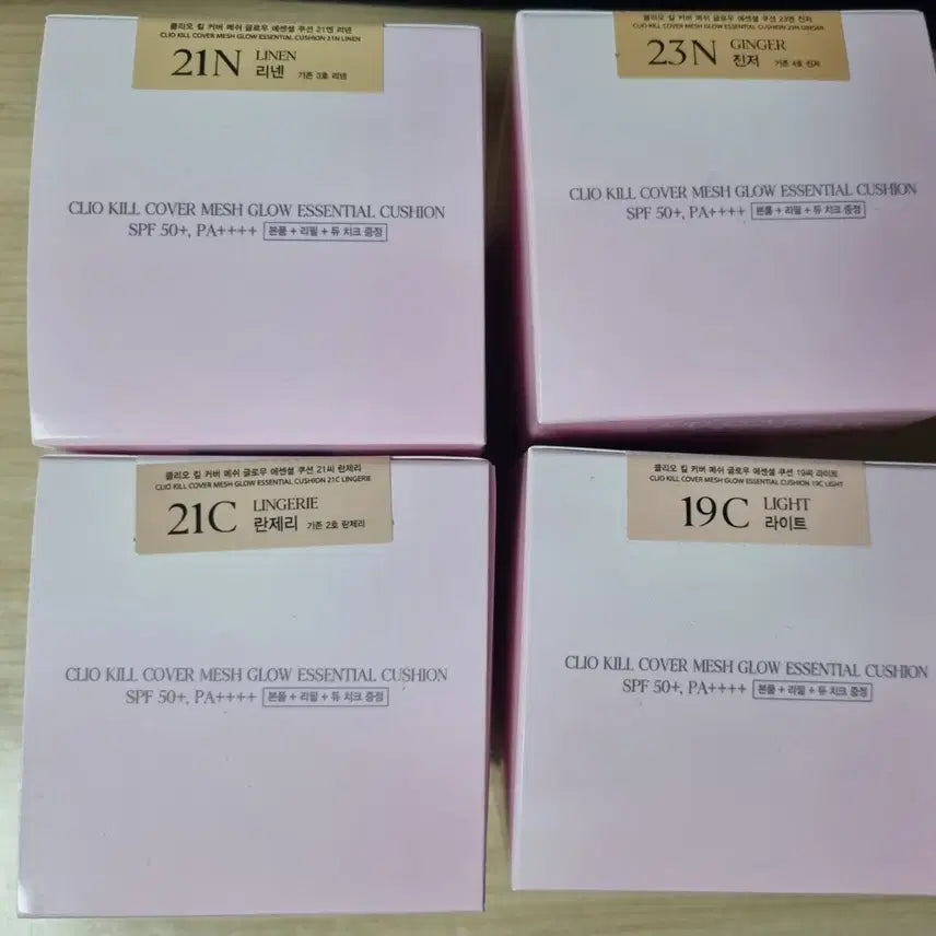 [BUNJANG] Clio Kill Cover Mesh Glow Essential Cushion (Full Product + Refill + Dual Cheek) / 클리오 킬커버 메쉬글로우 에센셜 쿠션 본품 +리필+듀치크 20260813