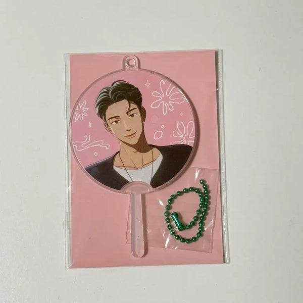[BUNJANG] PLAVE KAKURENBO Hamin Mini Picket Keyring Uchiwa / 플레이브 카쿠렌보 하민 미니 피켓 키링 우치와 미개봉