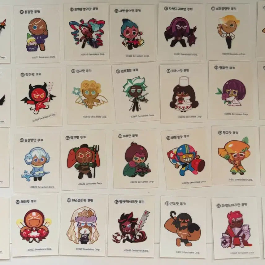 [BUNJANG] Cookie Run Bread Stickers / 쿠키런 띠부띠부씰