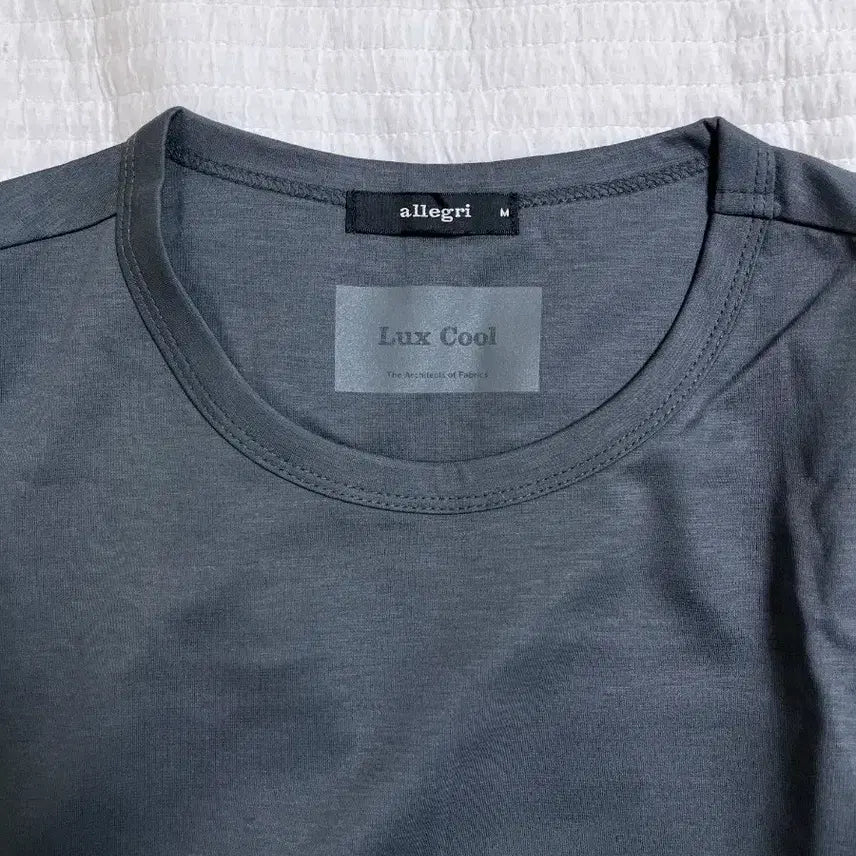 [BUNJANG] Allegri Luxe Cool M Grey Light Blue Tinted T-Shirt / 알레그리 럭스쿨 M 그레이
