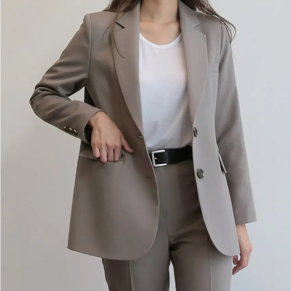 [BUNJANG] D&D Single Basic Jacket Mocha / 디앤 싱글 기본 자켓 모카 색상